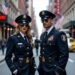 The Fashion Police: Two police officers post for the camera.