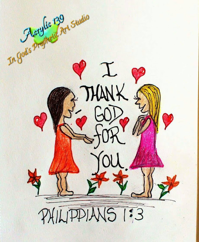 God's prophetic art studio - showing love for onanther.