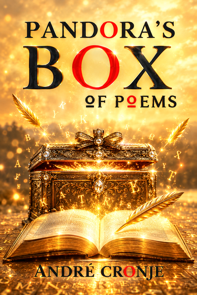 2. Pandoras Box of Poems Cover photo of a book and a treasure box